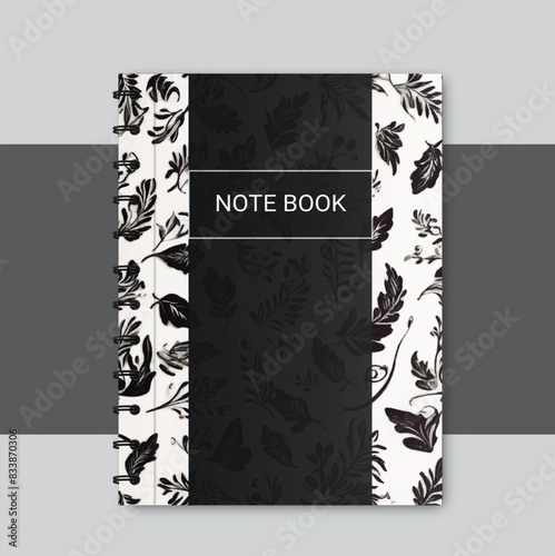 premium vector notebook cover design with free EPS mock-up book cover planner cover journal cover minimal cover design.Trendy covers set. Cool abstract and floral design.
