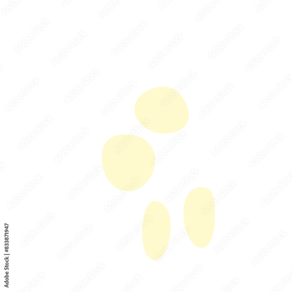 An abstract isolated retro boho oval shape design element. An abstract isolated retro boho oval shape design element.