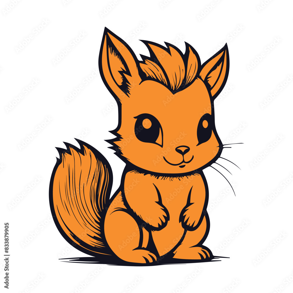 squirrel with a nut vector design squirrel with a nut vector design