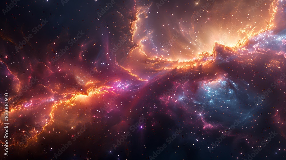 A dense and mesmerizing abstract of the galactic core, countless twinkling stars, vibrant nebula hues, swirling cosmic dust, ethereal glow, high contrast, hd quality, soft focus. A dense and mesmerizing abstract of the galactic core, countless twinkling stars, vibrant nebula hues, swirling cosmic dust, ethereal glow, high contrast, hd quality, soft focus.