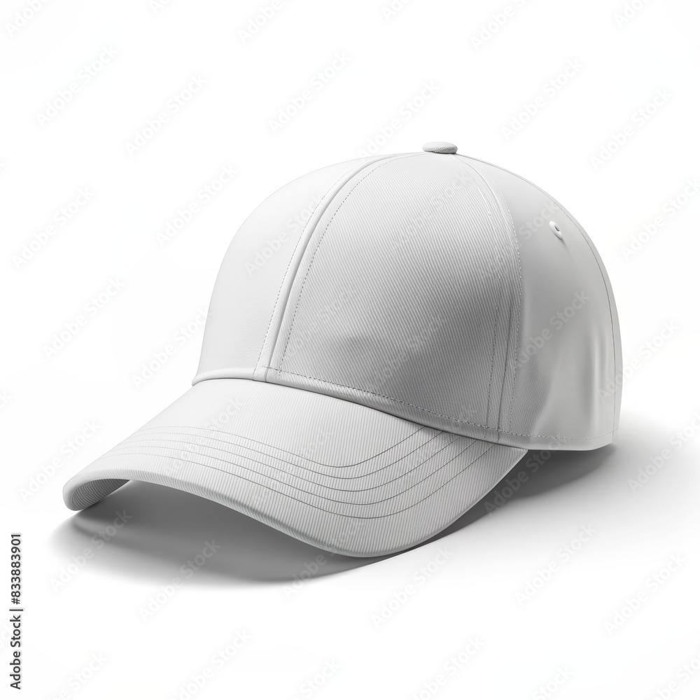 white cap mockup on white background white cap mockup on white background