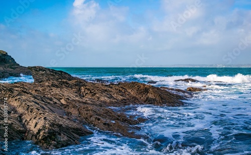 Fototapeta Naklejka Na Ścianę i Meble -  Rocky coast in the morning