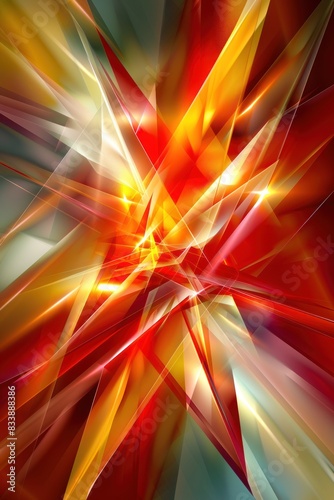 Radiant Geometric Abstract
