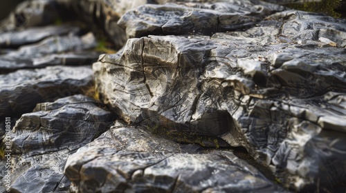 Detailed Close up of Bedrock Background