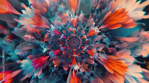 Kaleidoscope effect on background © 2rogan