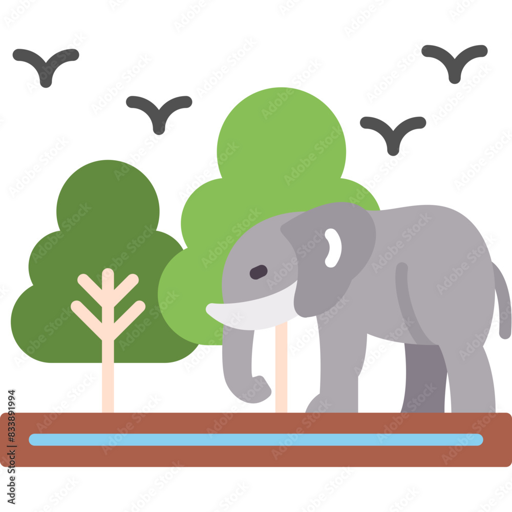 Fototapeta premium Wildlife Icon