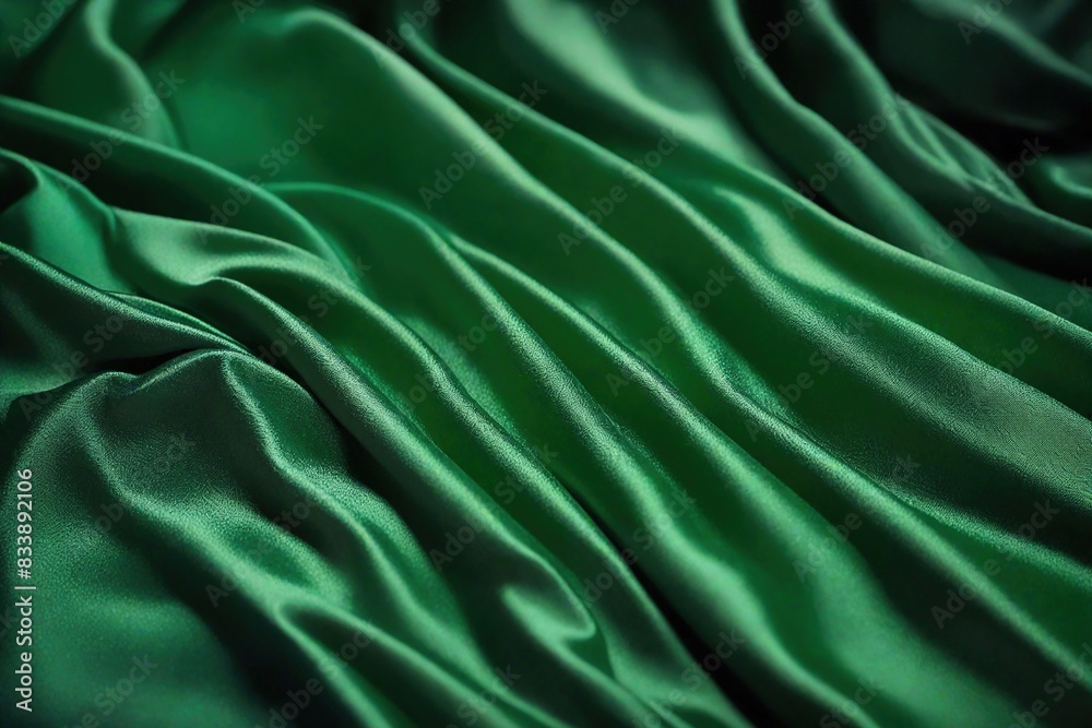 Obraz premium green silk background