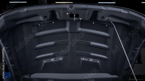 Foto Hood of a car open