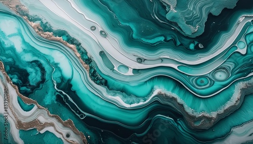 liquid painting the swirls of marble or the ripples agate or geode fluid abstract teal acrylic art epoxy resin art pour painting