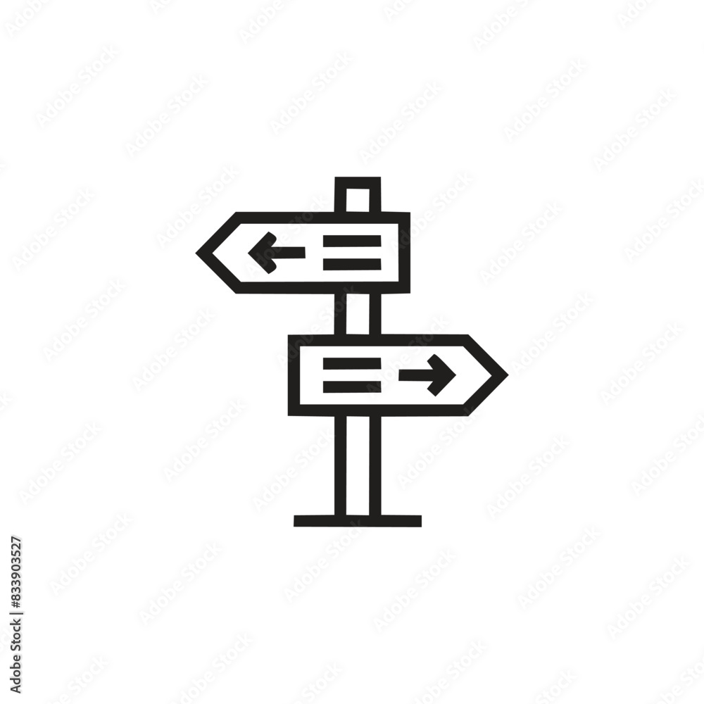 Direction icon vector. Linear style sign for mobile concept and web design. Direction symbol illustration. Pixel vector graphics - Vector. Direction icon vector. Linear style sign for mobile concept and web design. Direction symbol illustration. Pixel vector graphics - Vector.