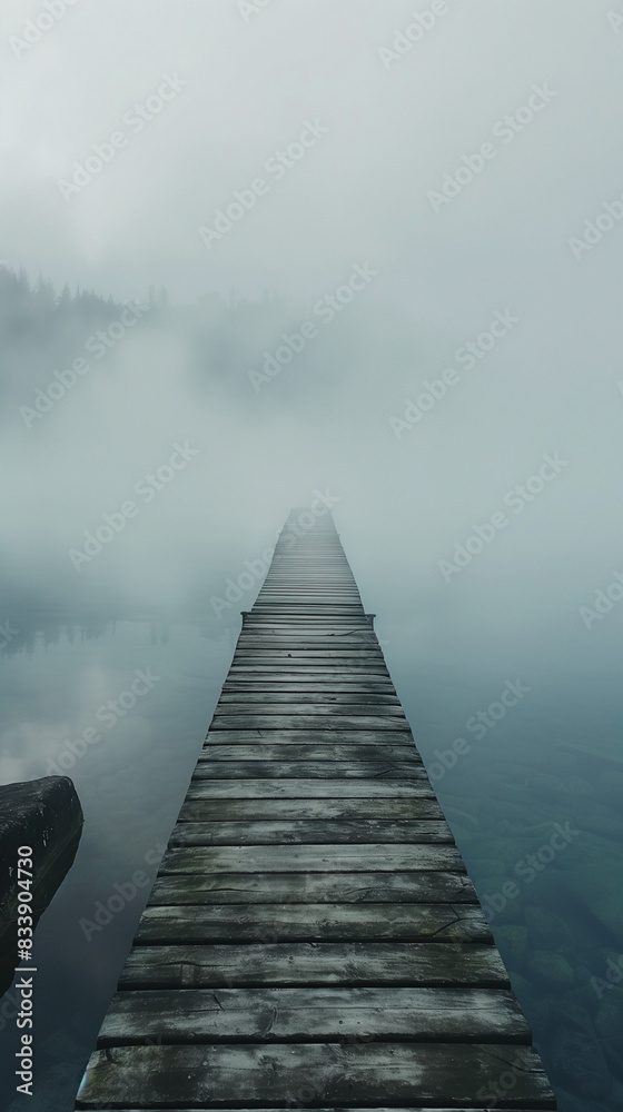 Obraz premium pier on the lake