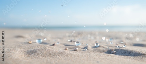 Fine sand particles in a be...