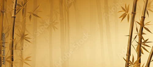 Patterned bamboo backdrop w...