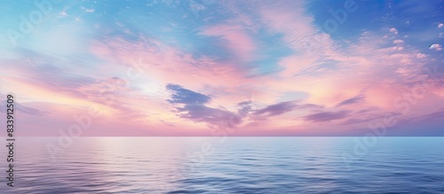 Twilight sky over the sea with copy space image.