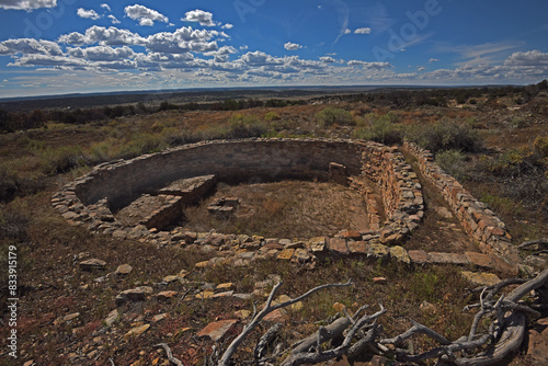 Native American Ruins on top of El Morro National Monument New Mexico photo