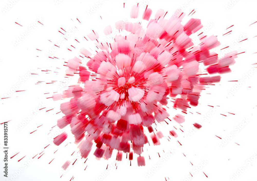 Abstract Petal Burst: Explosive Floral Confetti Abstract Petal Burst: Explosive Floral Confetti