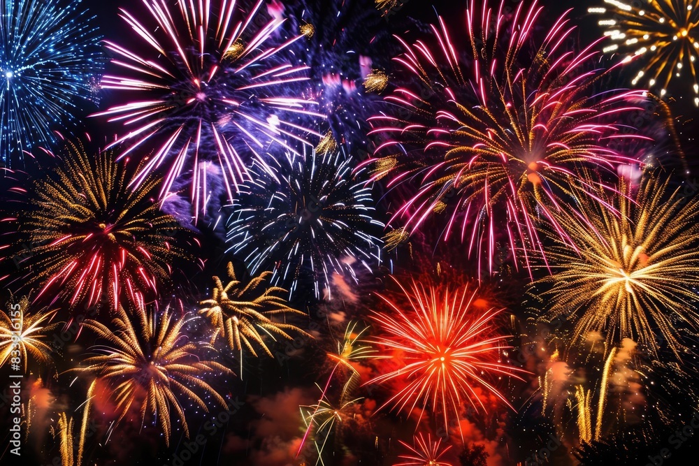 Firework ShowsImages and videos of organized firework displays, capturing the grandeur and colors lighting up the sky