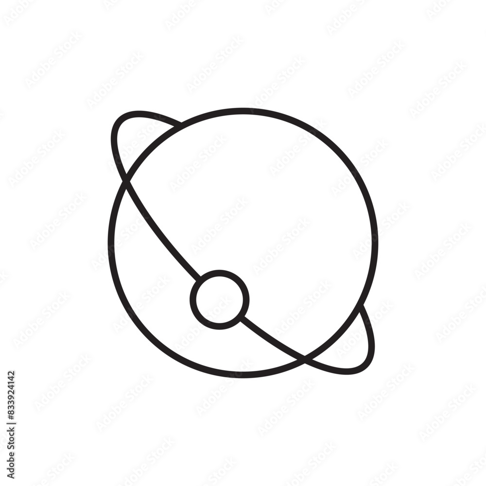 Planet icon design with white background stock illustration Planet icon design with white background stock illustration