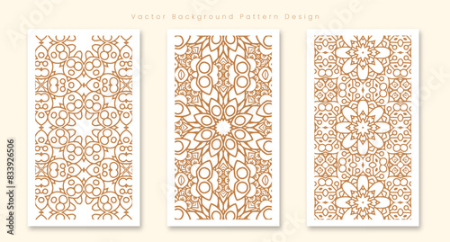 vector geometric flower shapes pattern background