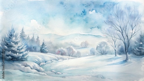 Watercolor of a magnificent, purely white background, watercolor,white, background, artistic, elegant, simple, serene, tranquil, beautiful, minimalistic, ethereal, dreamy, clean, pure photo