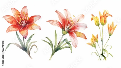 Vibrant Watercolor Flowers for Decor and Design Generative AI