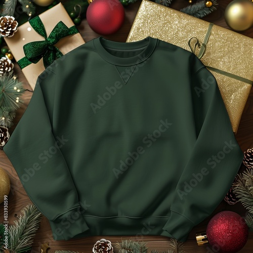 Festive Holiday Sweatshirt Design Generative AI