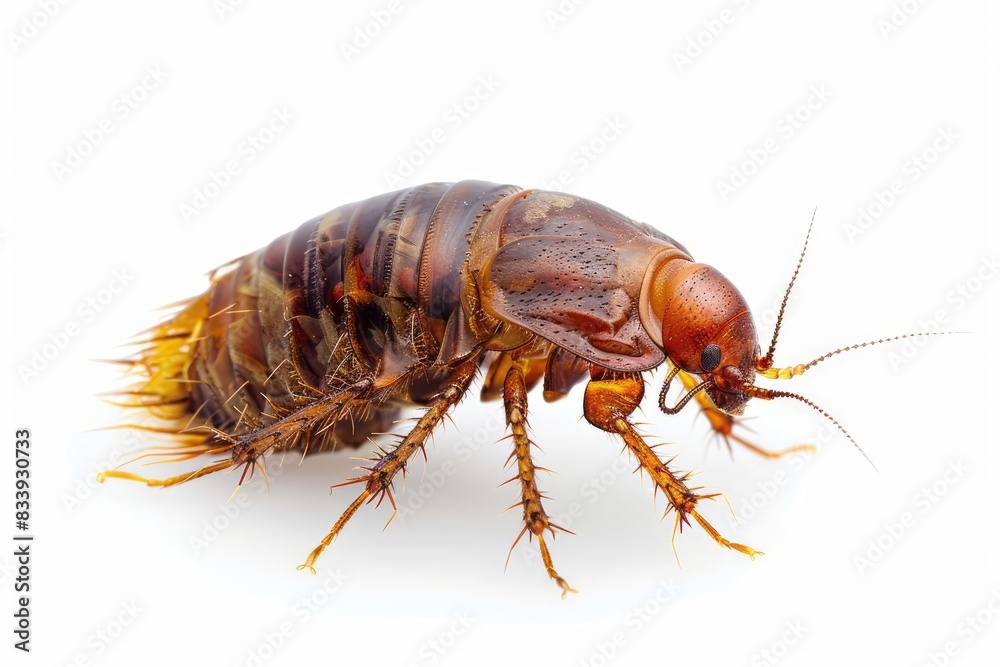 Flea isolated on white background Flea isolated on white background