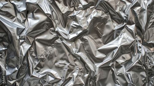 Canvas crumpled into silver