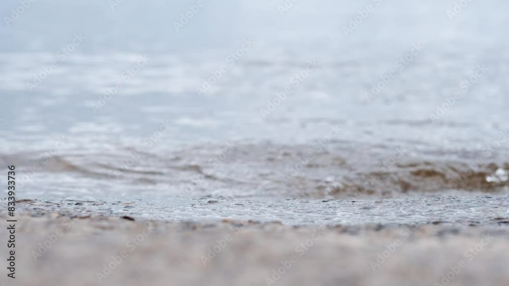sea waves in cloudy weather close-up sea waves in cloudy weather close-up