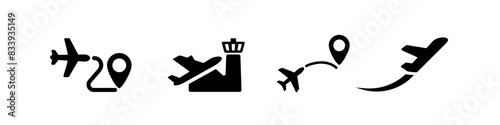 Plane travel icon. Plane icon.