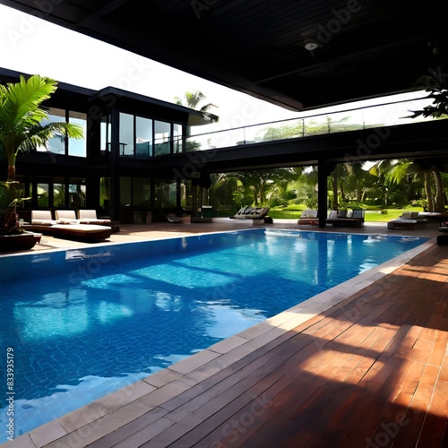 swimming pool in hotel