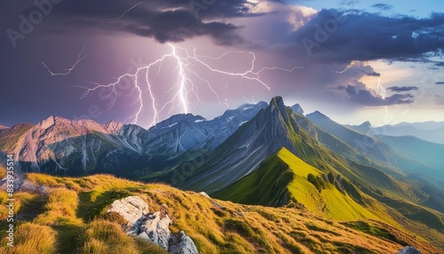 thunderstorm with lightning