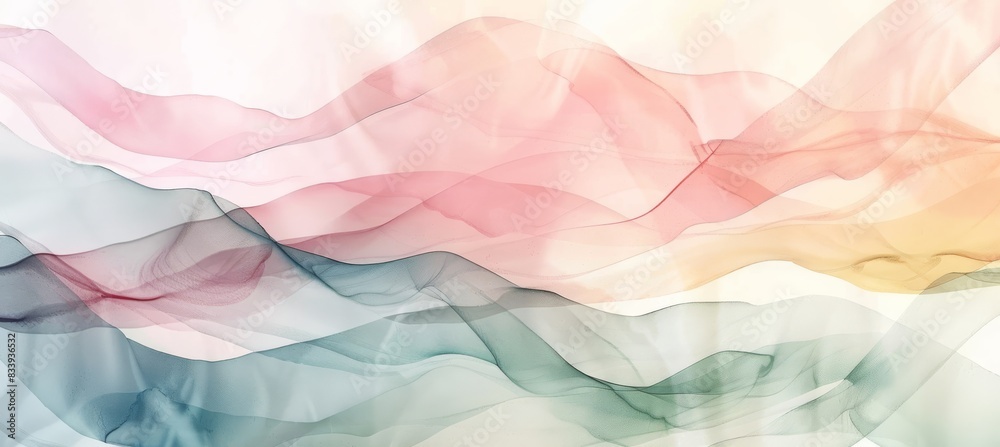 Gentle Misty Watercolor Landscape Gentle Misty Watercolor Landscape