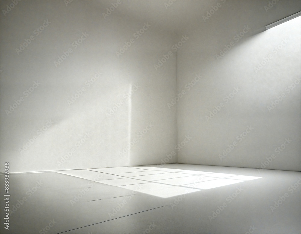 an empty white room receiving light from a window an empty white room receiving light from a window