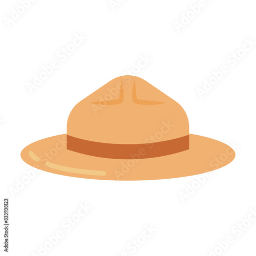 Isolated forest ranger hat icon Vector