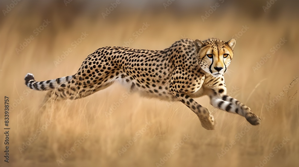 Cheetah Running in the Wild Cheetah Running in the Wild