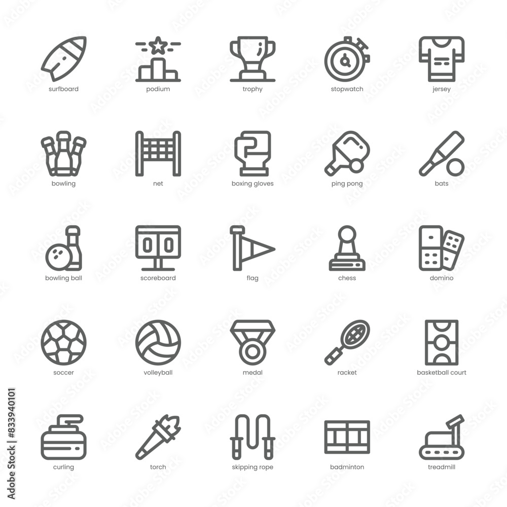 Sport and Game icon pack for your website, mobile, presentation, and logo design. Sport and Game icon line design. Vector graphics illustration and editable stroke. Sport and Game icon pack for your website, mobile, presentation, and logo design. Sport and Game icon line design. Vector graphics illustration and editable stroke.