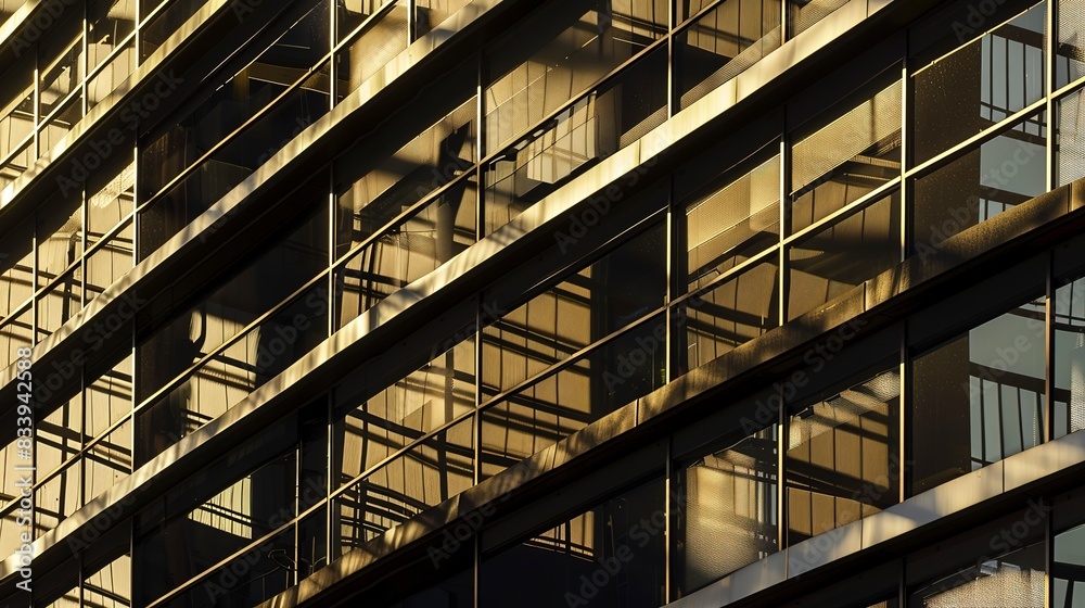 Empty architectural building spandrel, detailed glass and metal close-up, no people, late afternoon sun, sleek intersection. Empty architectural building spandrel, detailed glass and metal close-up, no people, late afternoon sun, sleek intersection.