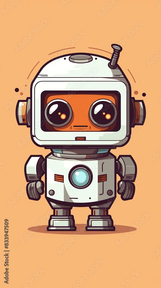 Draw a cute robot Draw a cute robot