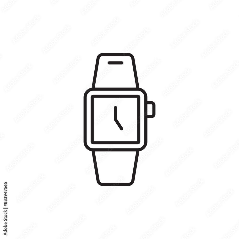 Wristwatch icon design with white background stock illustration Wristwatch icon design with white background stock illustration