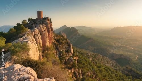 the garbi viewpoint in the sierra calderona of valencia photo