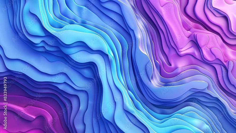 Abstract 3D Terrain with Blue and Purple Layers
Abstract 3D Terrain with Blue and Purple Layers