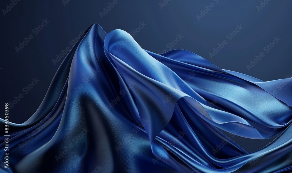 Flowing Blue Silk Fabric Close-up
Flowing Blue Silk Fabric Close-up