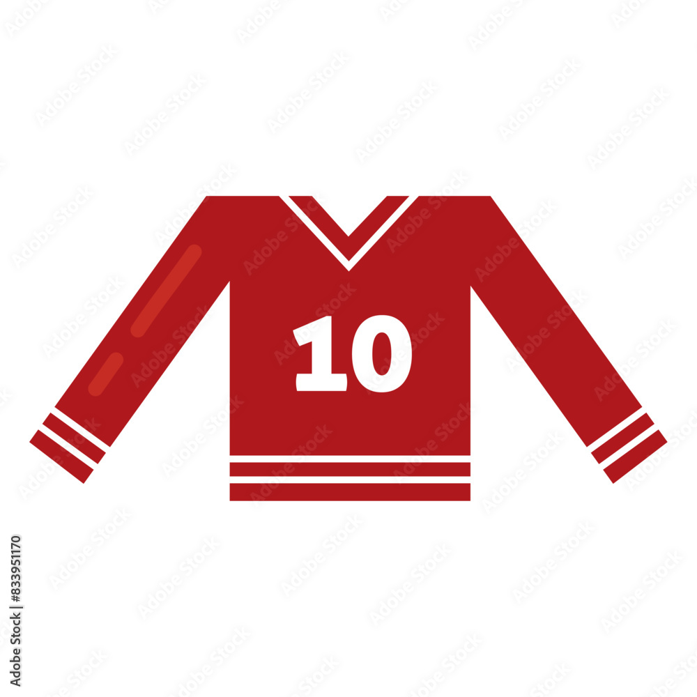Isolated hockey uniform jacket icon Vector Isolated hockey uniform jacket icon Vector