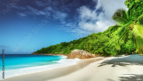paradise beach at anse georgette praslin seychelles 12