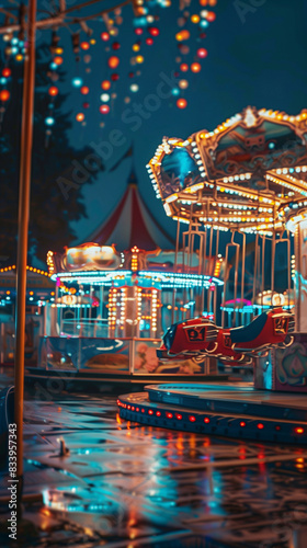 carousel at night © halfpoi t