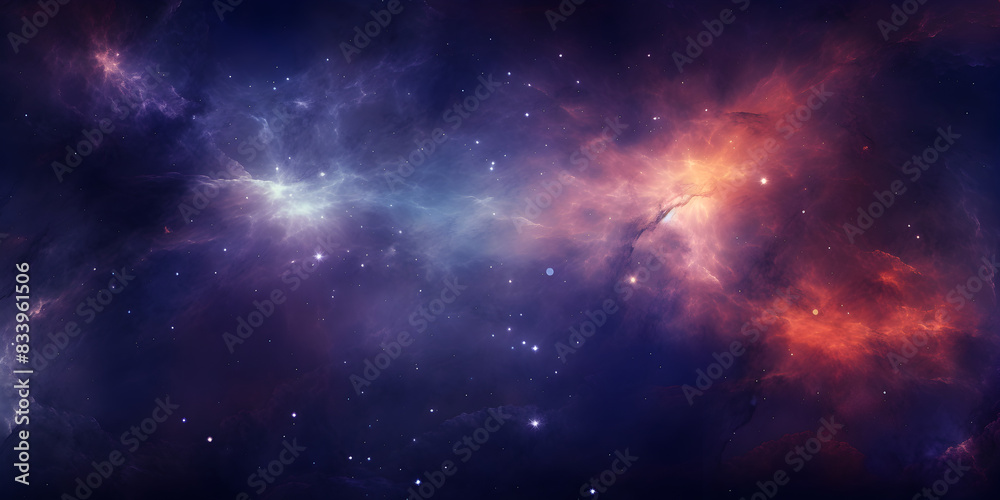 Obraz premium Abstract futuristic galaxy background 