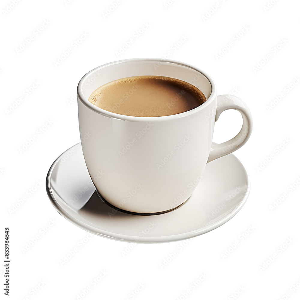 Coffee in White Ceramic Mug Classic and Cozy Beverage Moment cut out transparent isolated on white background PNG file Coffee in White Ceramic Mug Classic and Cozy Beverage Moment cut out transparent isolated on white background PNG file