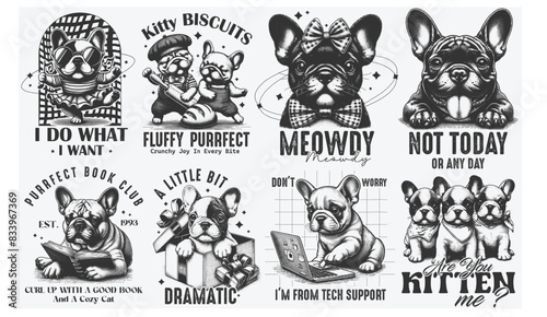 Vintage Funny Dog Sublimation Bundle