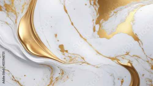 Luxurious white Carrara statuaries marble texture background. Calacatta glossy marble with golden streaks.  Luxury White Gold Marble texture background vector. Panoramic Marbling texture design.